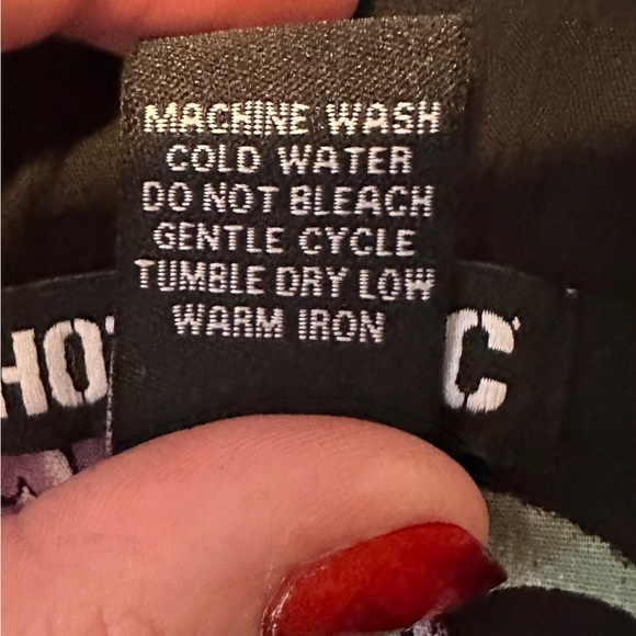 Hot Topic Black Skull Mermaid Rose Dress Sz Med Rockabilly Cute Goth Skater - Picture 9 of 11